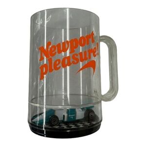 Newport Pleasure Cigarettes Promo Race Car‎ Indy Diecast Scale Model In Cup Mug